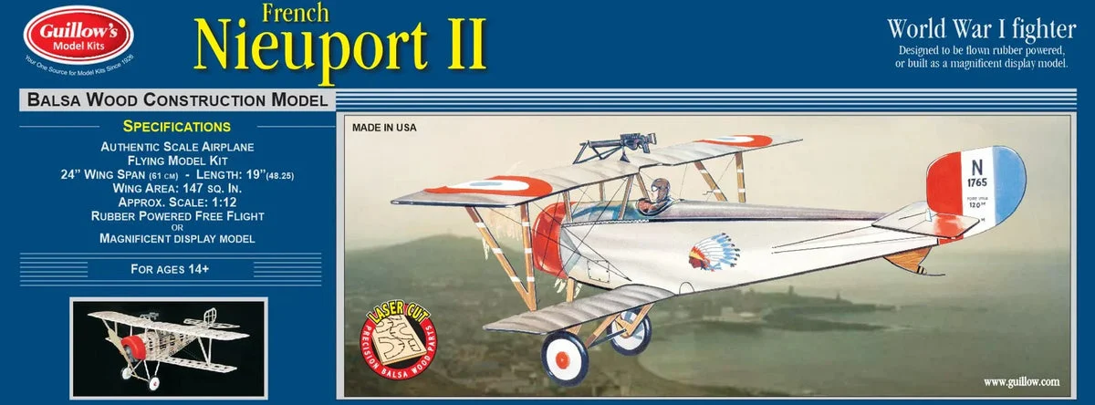 Guillows Kits Nieuport II - Guillows Kits & Gliders