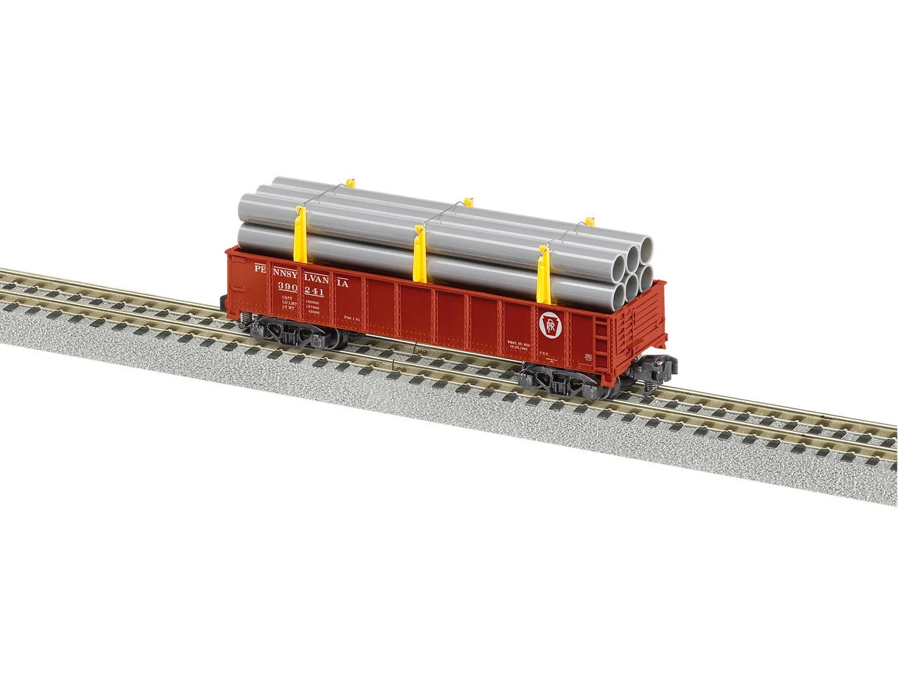 Lionel S Scale Pennsylvania Gondola w/ Pipe Load #390241 - 2119221