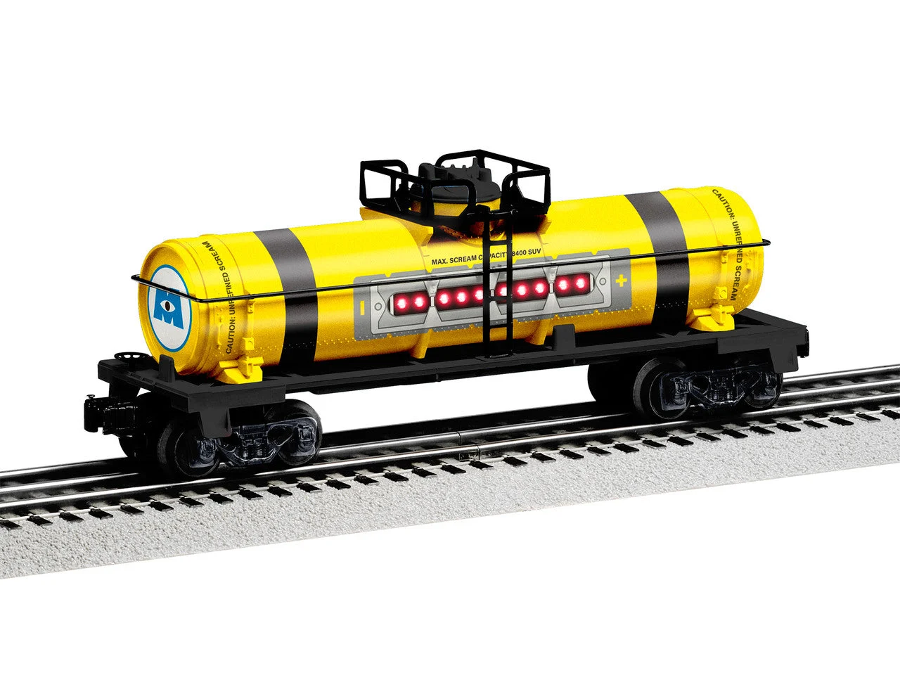 Lionel O Scale Monsters Inc Scare Tank Car With LED's - 2228350