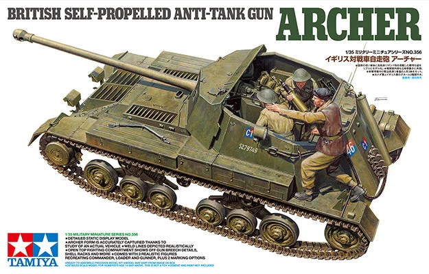 Tamiya 1/35 British Anti Tank Gun Archer - 35356