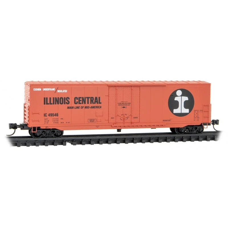 Micro Trains Line N 50' Standard Box Car, 8' Plug Door, w/o Rfwk, Short Ladders Illinois Central - Rd# 49546 - Rel. 6/23