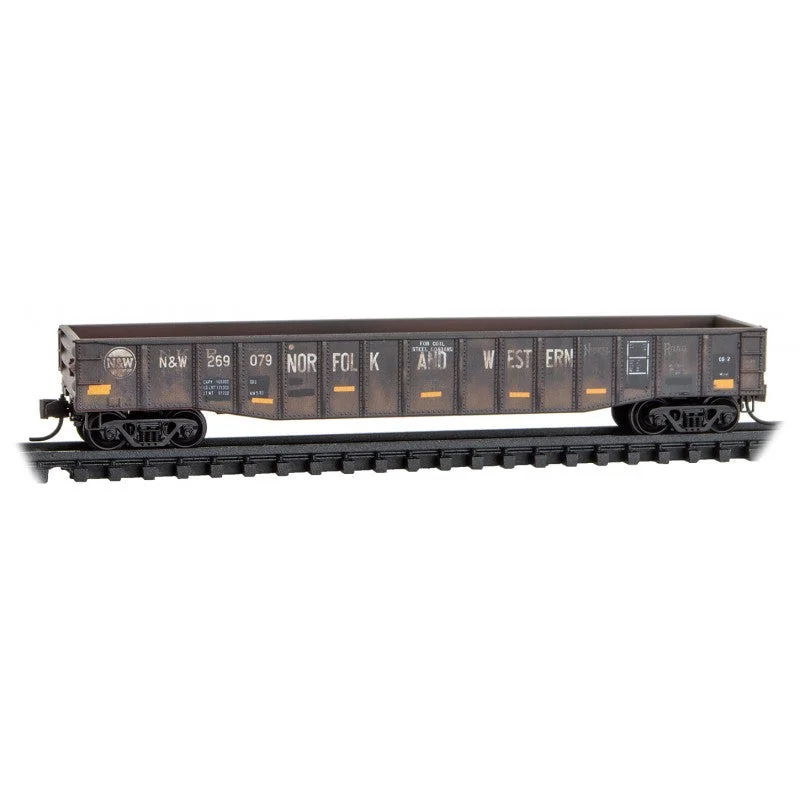 Micro Trains N Scale Norfolk Southern 50 Foot Fixed End Gondola FT #4 NW/ex-NKP Rd# 269079 Rel. 8/23
