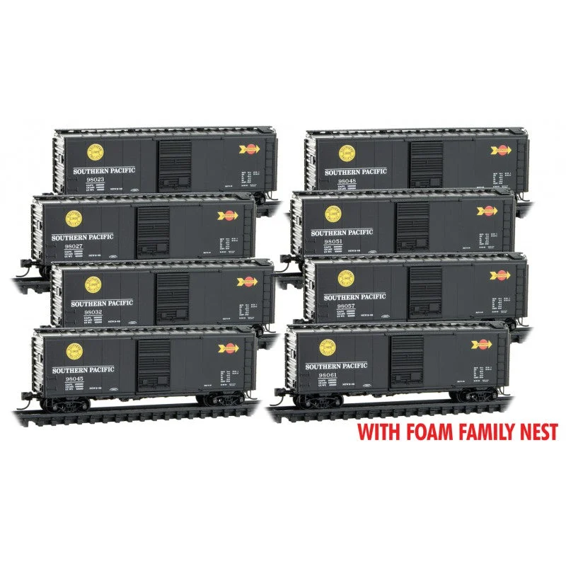 Micro Trains N Scale Southern Pacific 8 Pack Foam Family Nest 98023, 98027, 98032, 98045, 98048, 98051, 98057, 98061