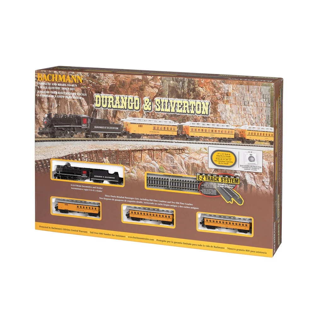 Bachmann N Scale Durango & Silverton Steam Passenger Set/4-6-0 - BAC24020