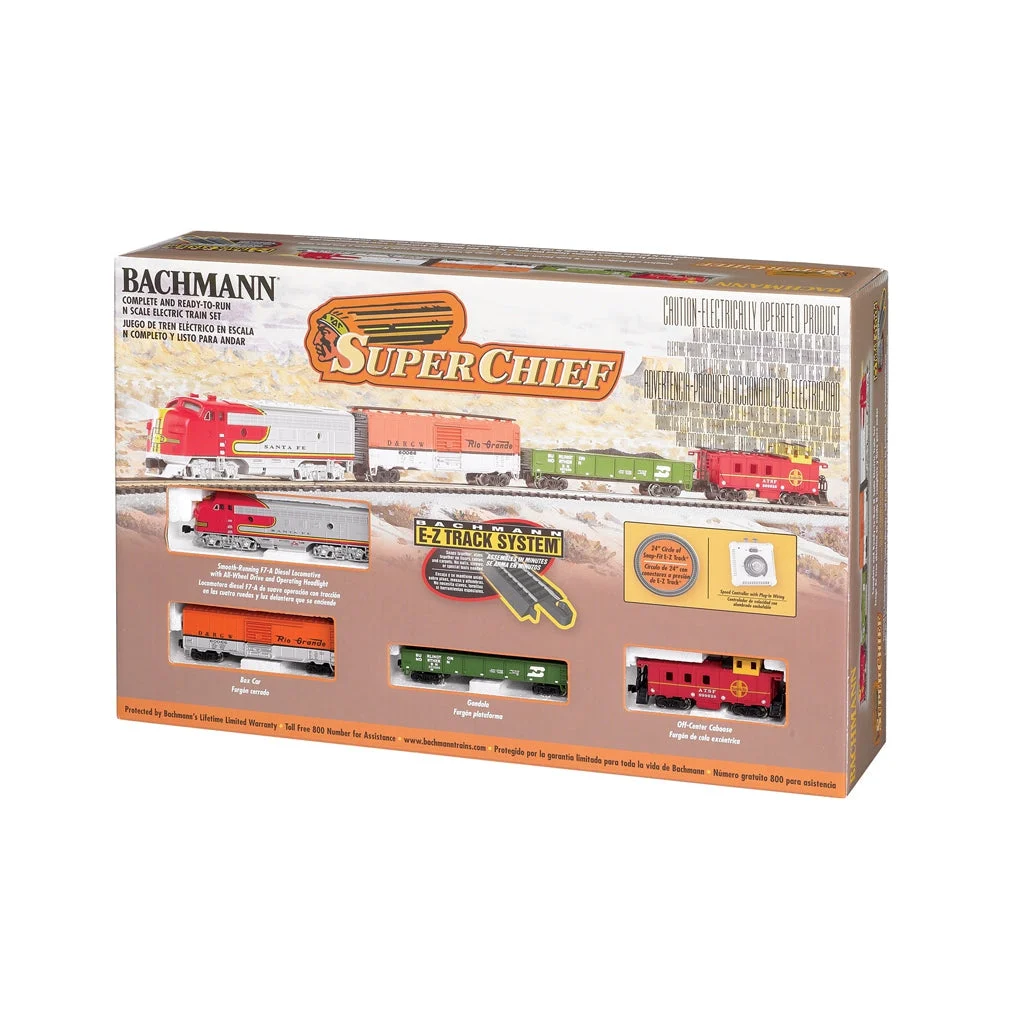 Bachmann N Scale Super Chief SF Freight Set/F7 Diesel - BAC24021