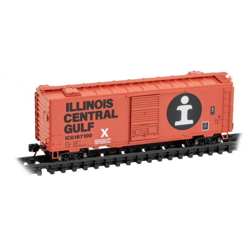 Micro Trains Line N Scale Illinois Central Gulf 50' Standard Box Car Single Door RD# ICG 167100