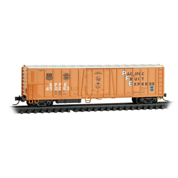 Micro Trains Line N Scale Pacific Fruit Express 51' Rib Side Mechanical Reefer w/o Roofwalk RD# SPFE 450263