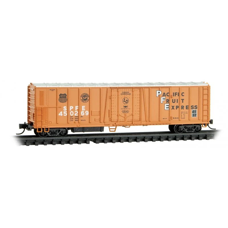 Micro Trains Line N Scale Pacific Fruit Express 51' Rib Side Mechanical Reefer w/o Roofwalk RD# SPFE 450269