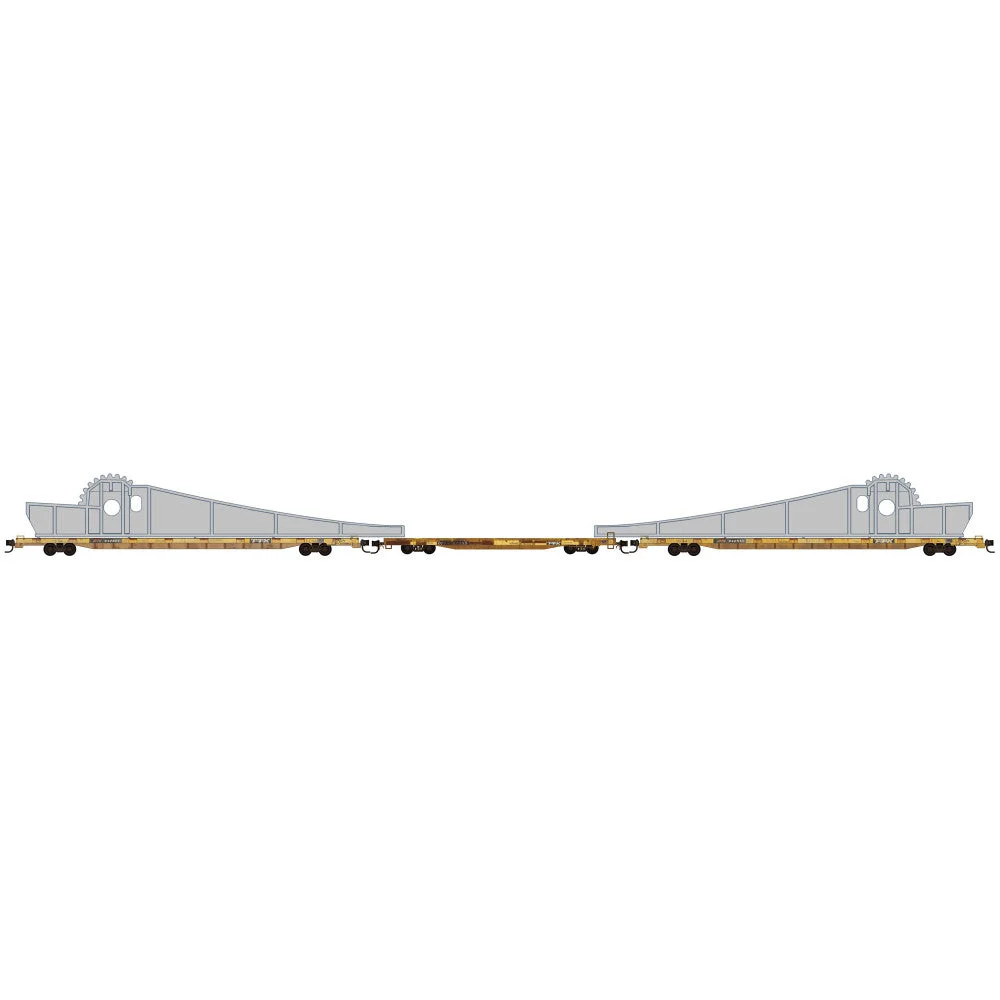 Micro Trains N Scale TTX 89' Flatcars and 60' Wood Deck RD# TTX 942513, 942621, 97355