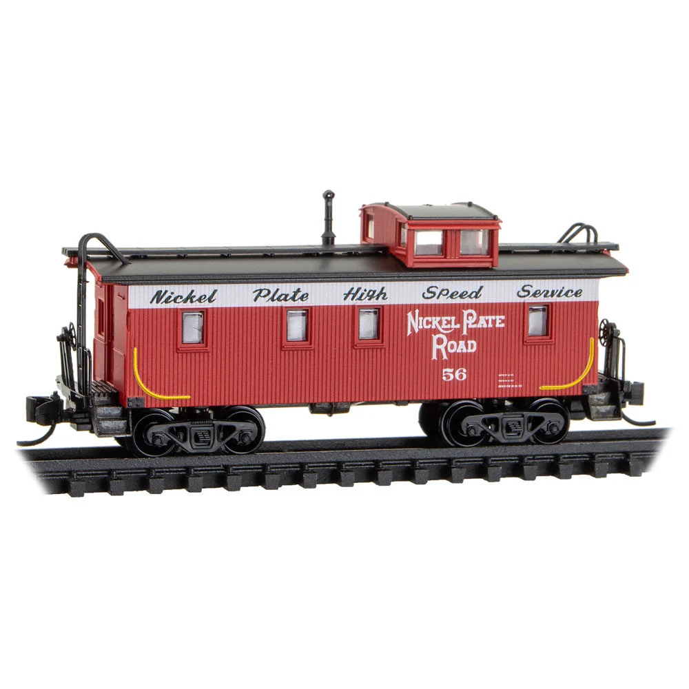 Micro Trains N Scale Nickel Plate Road 34' Wood Sheathed Caboose RD# NKP 56