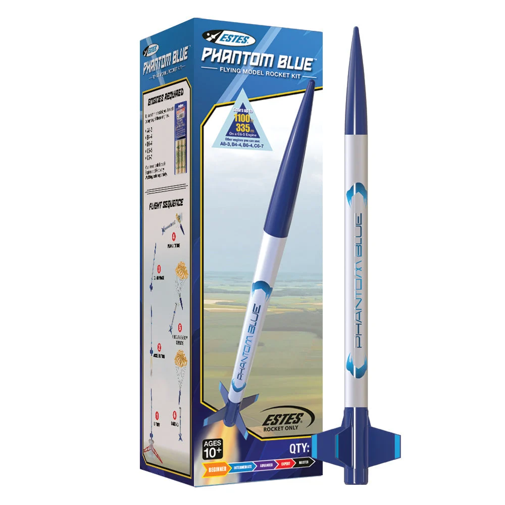 Estes Phantom Blue Rocket ARF