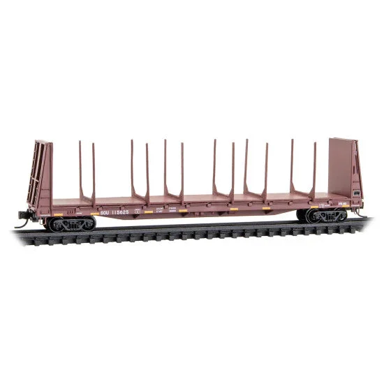 Micro Trains Line N Scale Norfolk Southern Ex Southern 61' Bulkhead Flat Car SOU #115625