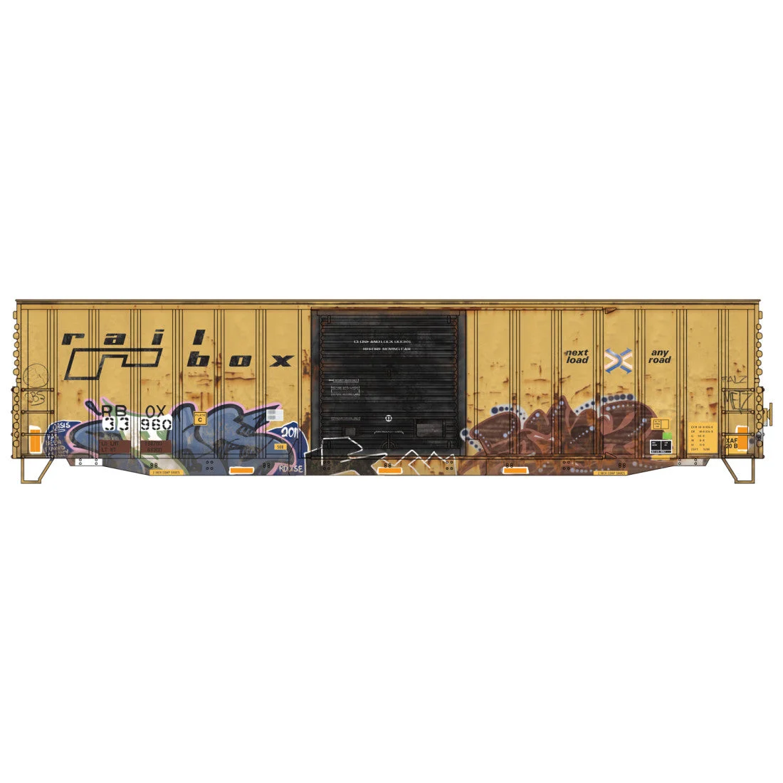 Micro-Trains HO 5600 003 Weathered Boxcar Railbox 33960