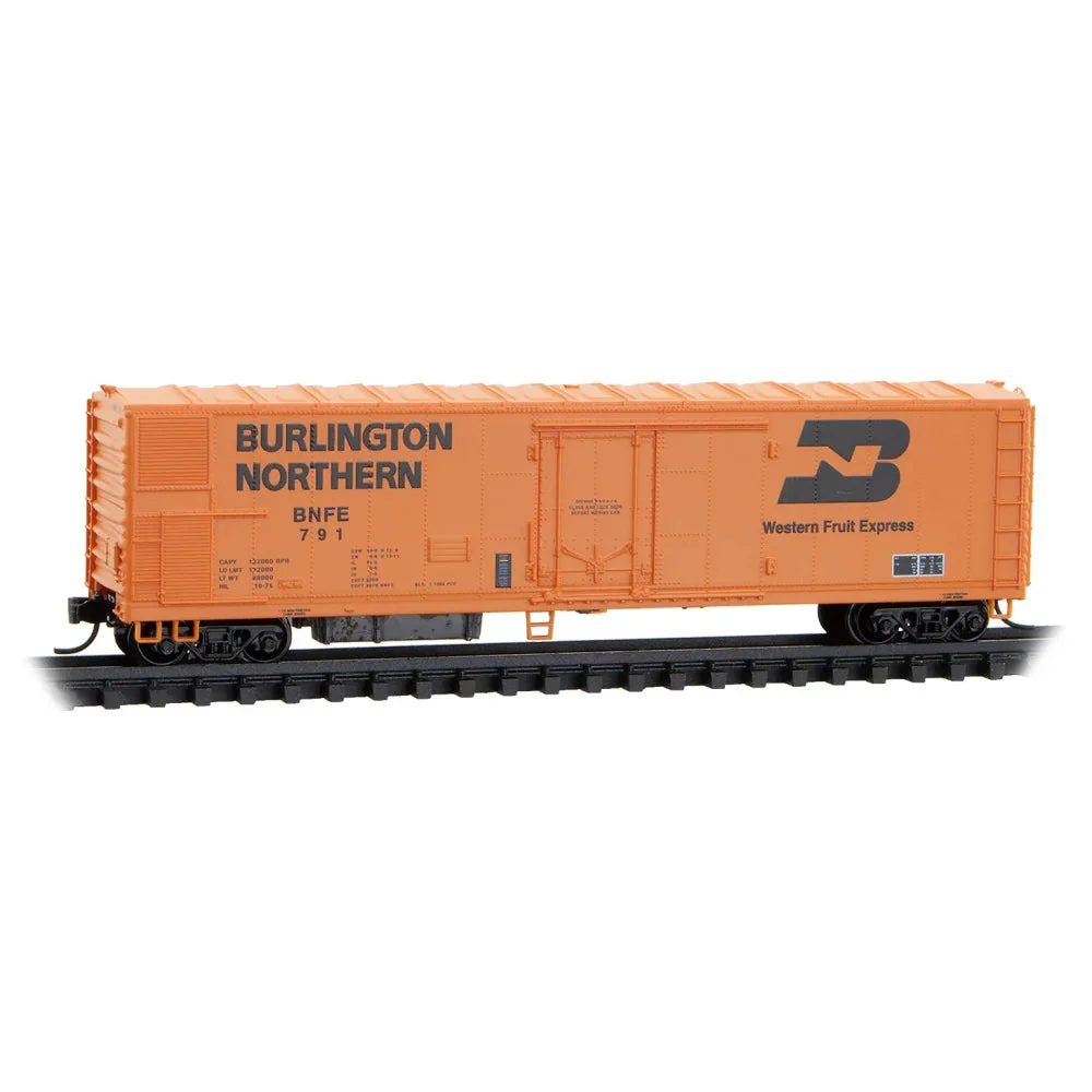 Micro Trains Line N Scale Burlington Northern Western Fruit Express 51' Mechanical Reefer BNFE #791