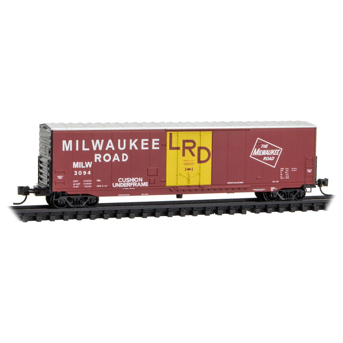 Micro Trains N Scale Milwaukee Road 50' Standard Box Car RD# MILW 3094