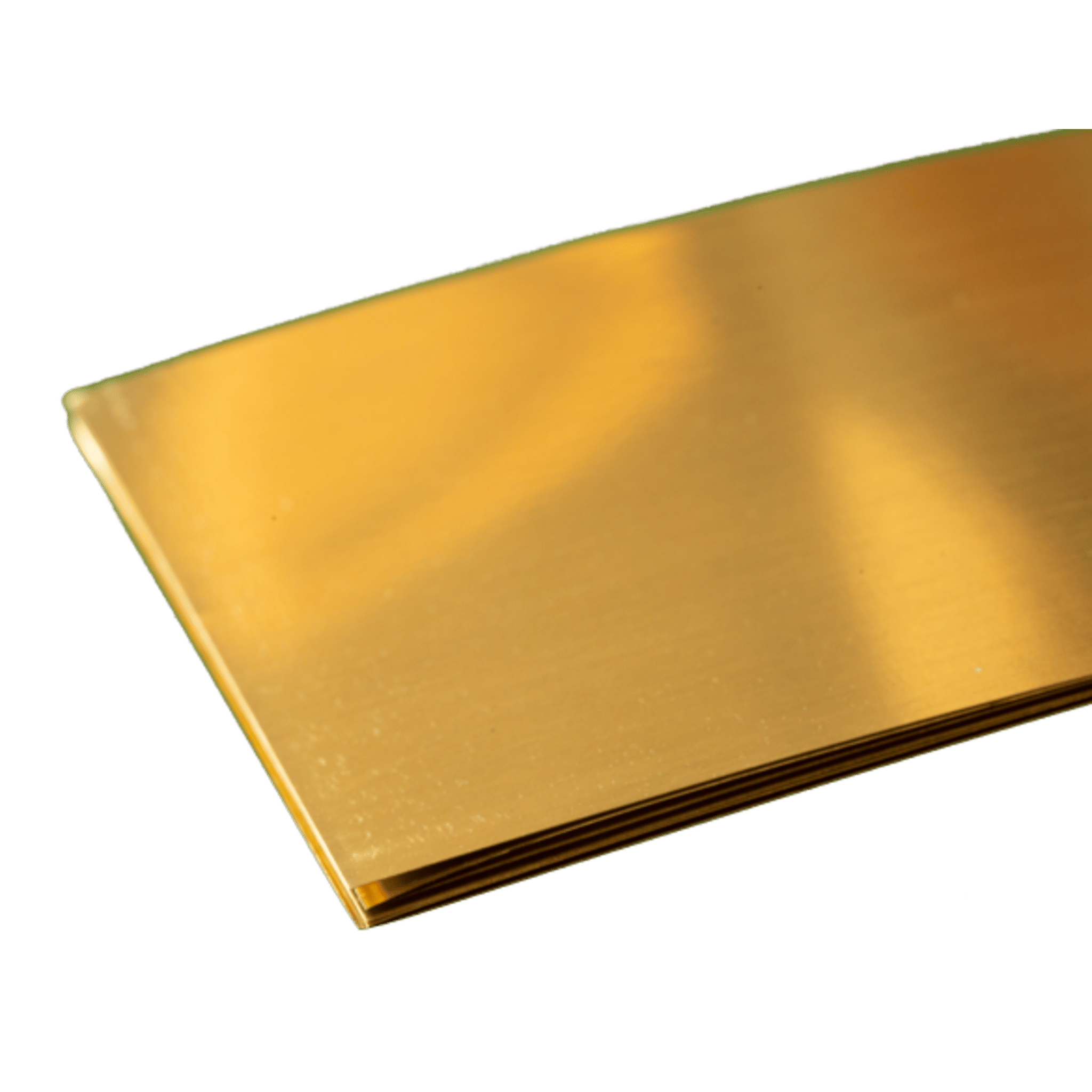 Brass Sheet: 0.005" Thick x 4" Wide x 10" Long (6 Pieces) - K&S