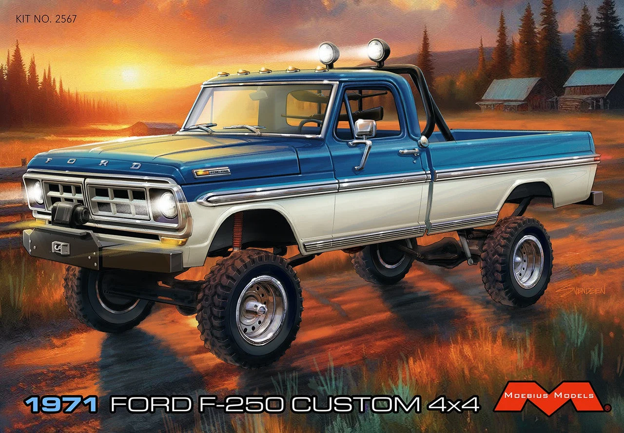 Moebius Models 1971 Ford F250 Custom Lifted 4×4 - MOE2567