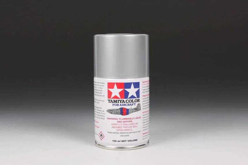 Tamiya AS-12 Bare Metal Silver Aircraft Spray Paint