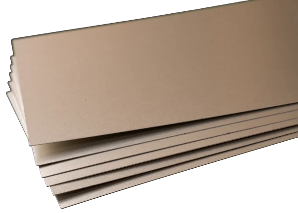 Tin Coated Sheet: 0.008" Thick x 4" Wide x 10" Long (6 Pieces) - K&S
