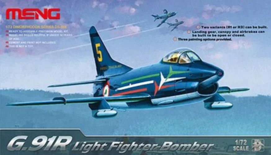 1/72 Meng Fiat G.91R1/R3 Light Fighter Bomber DS004 - Meng Models