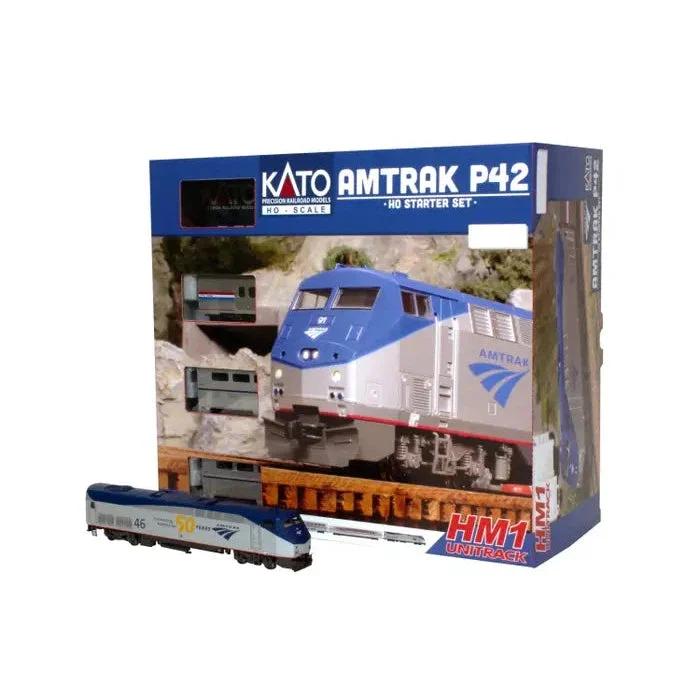 Kato HO Scale Amtrak P42 Starter Set #46 50th Anniversary Locomotive