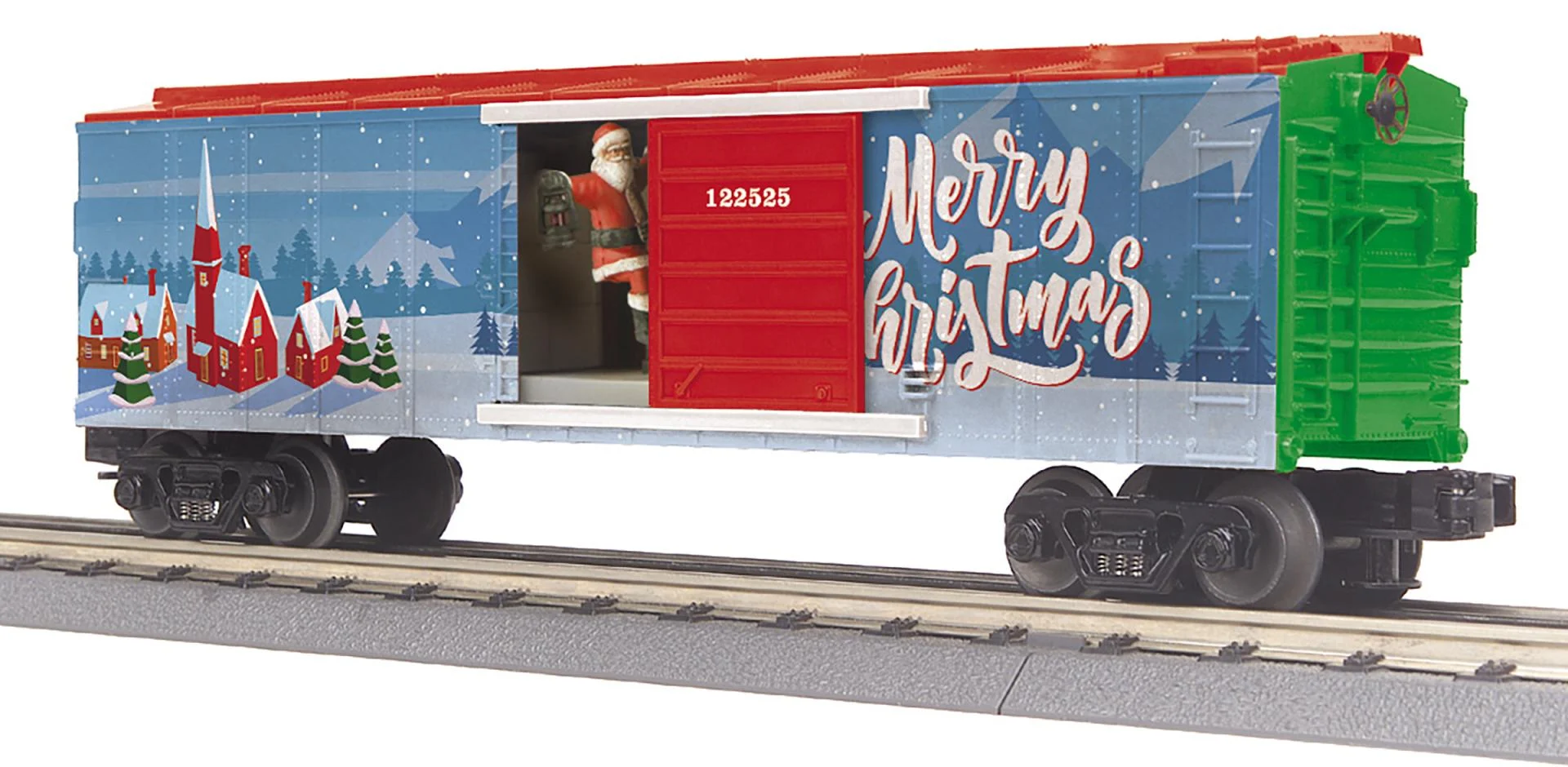 RailKing O Christmas Operating Box Car w/Santa - 3071236
