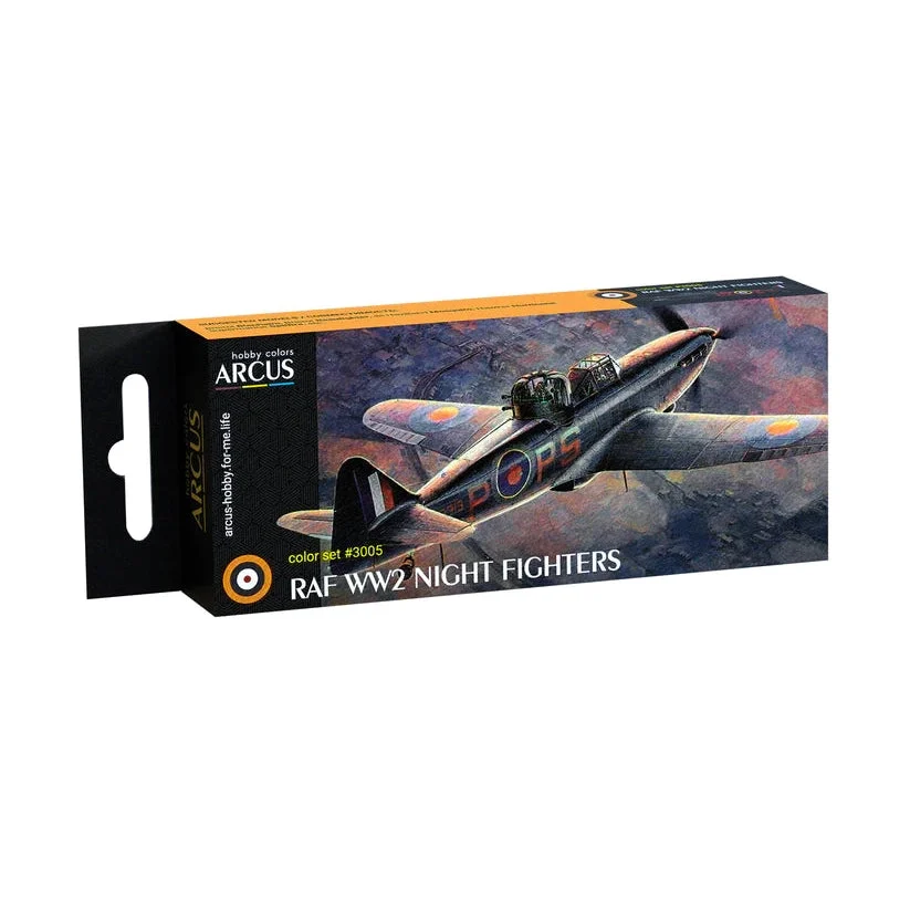 Arcus Hobby Colors RAF WW2 Night Fighters Paint Set