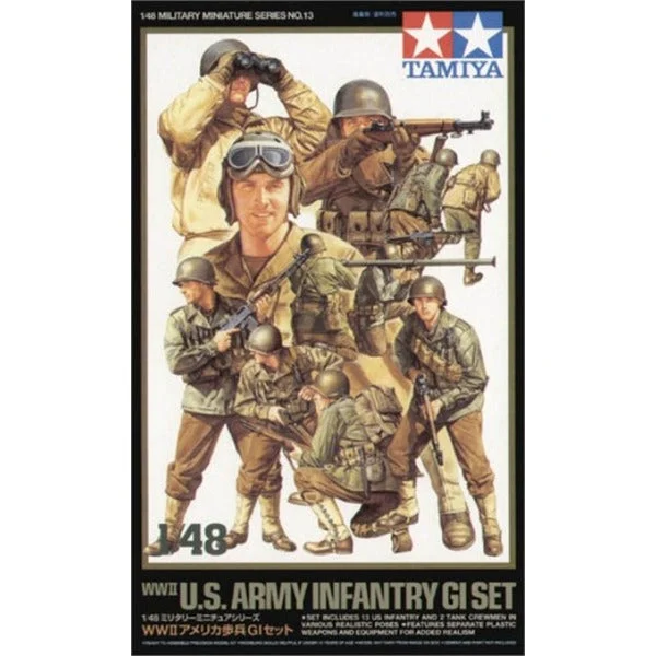 Tamiya 1/48 Wwii Us Army Infantry Gi Set - 32513