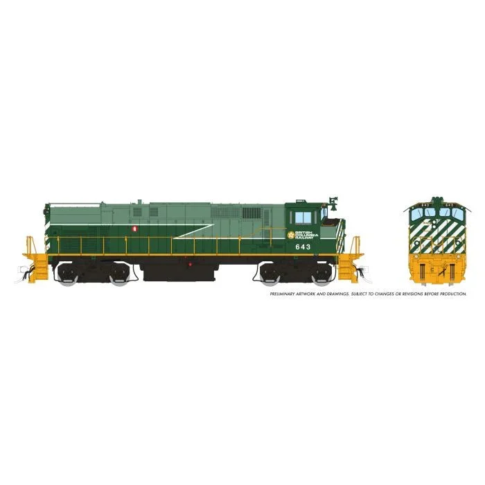 Rapido HO Scale BCR British Columbia Railway MLW M420 #643 (DC/DCC/Sound)