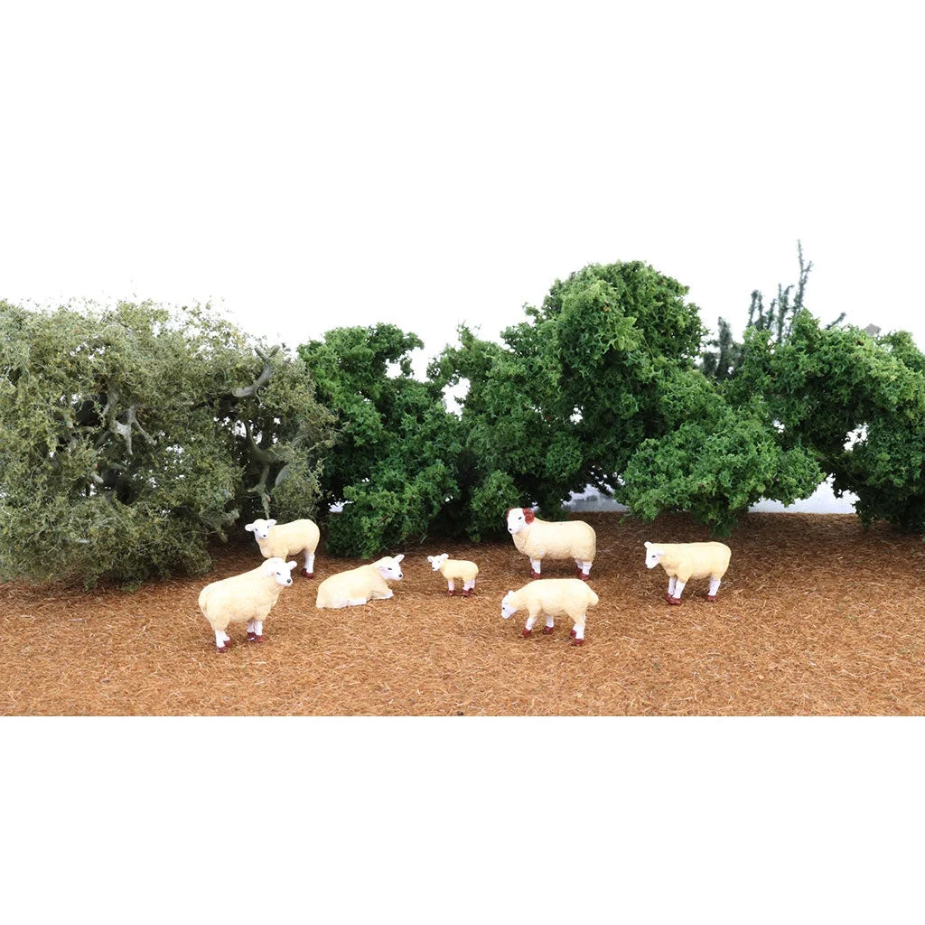 Bachmann HO Scale Sheep/7pc - BAC33122