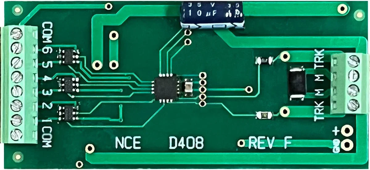 NCE D408 Rev F, 4 amp, 6 functions - NCE Corporation