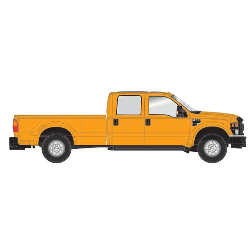 HO Atlas Ford F-350 Crew Cab Pickup Truck [SAFETY ORANGE]