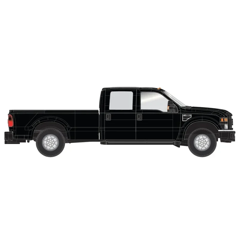 HO Atlas Ford F-350 Crew Cab Pickup Truck [BLACK]