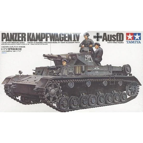 Tamiya 1/35 German Pzkpw Iv Ausfd Kit - 35096