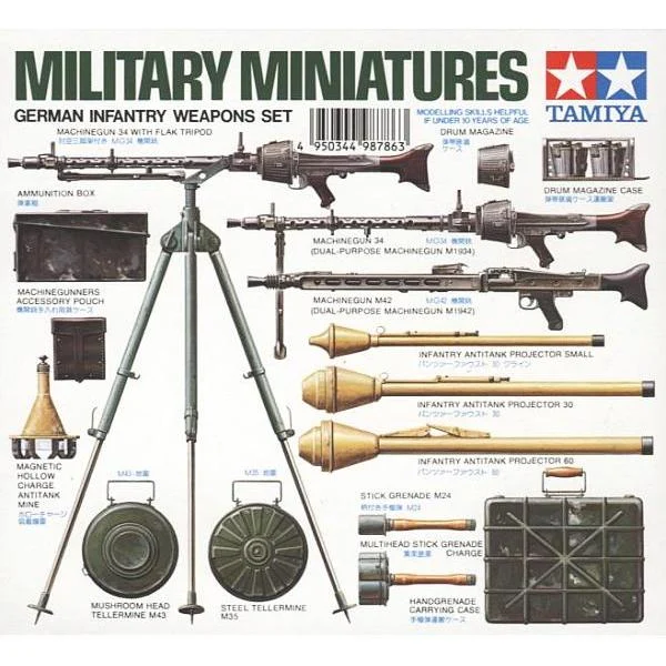 Tamiya 1/35 German Infantry Weapons Set Kt - 35111