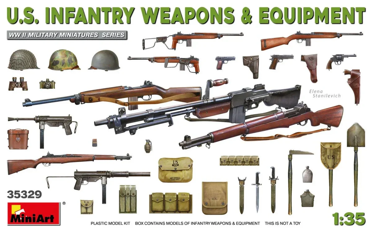 1/35 Miniart U.S. Infantry Weapons & Equipment - Mini Art Models