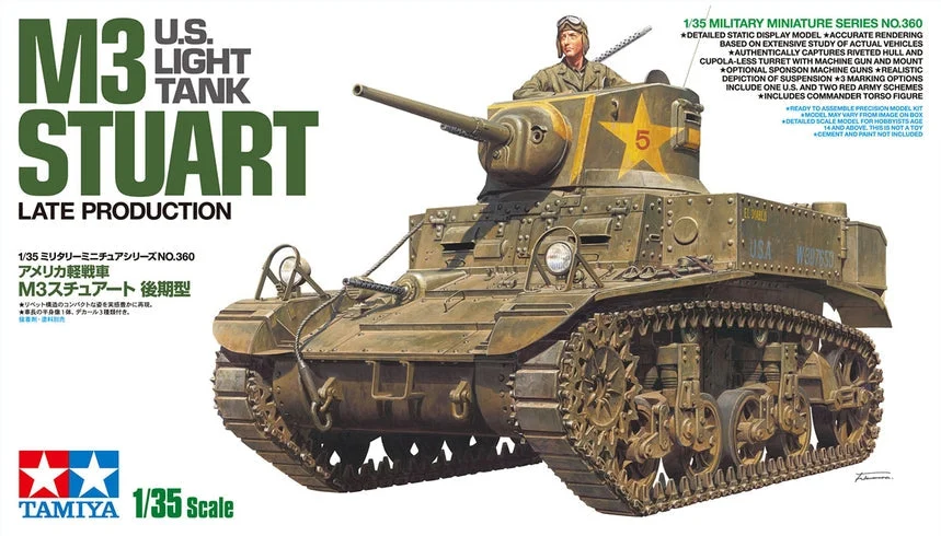 Tamiya 1/35 Us Light Tank M3 Stuart - 35360