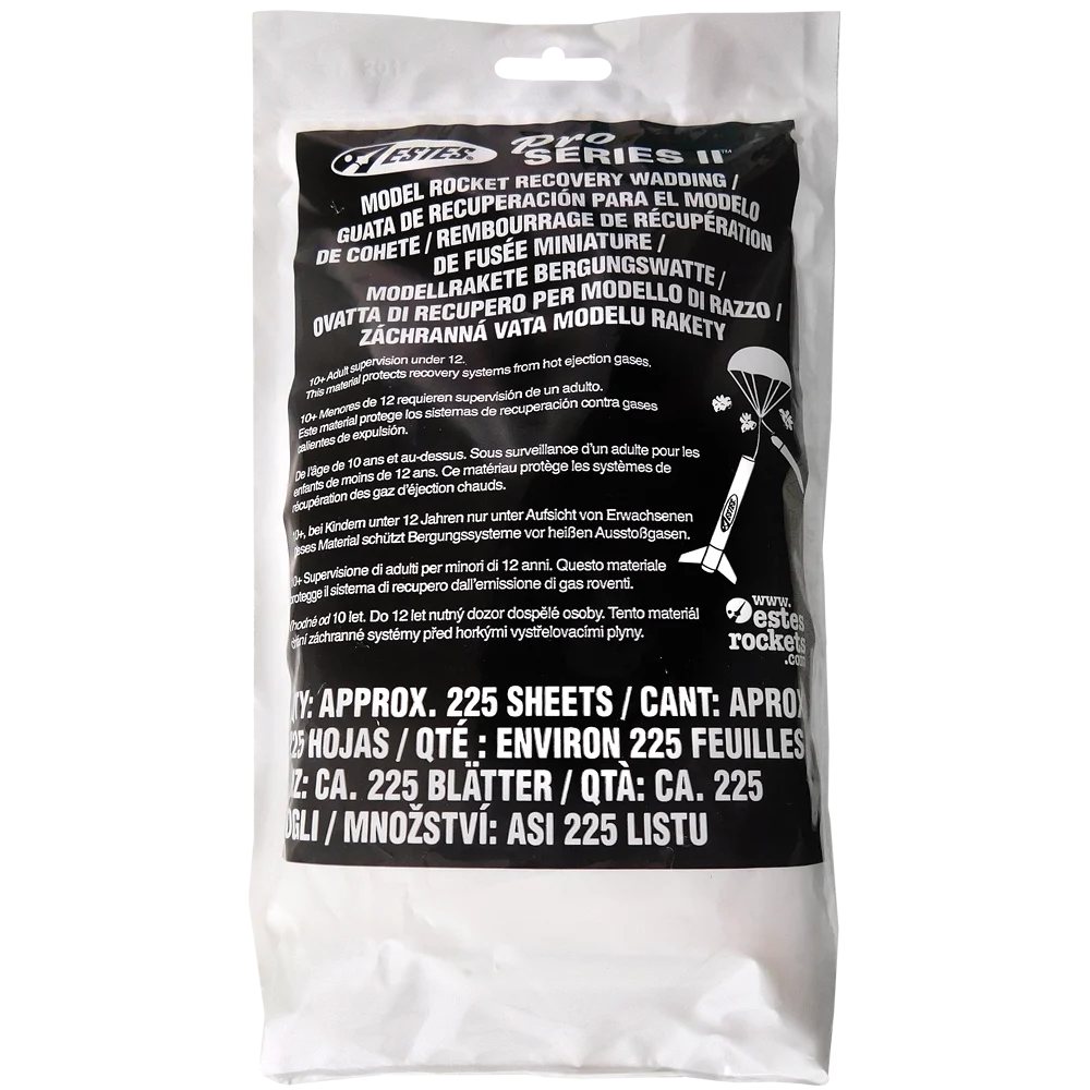 Estes PSII Recovery Wadding/39pc