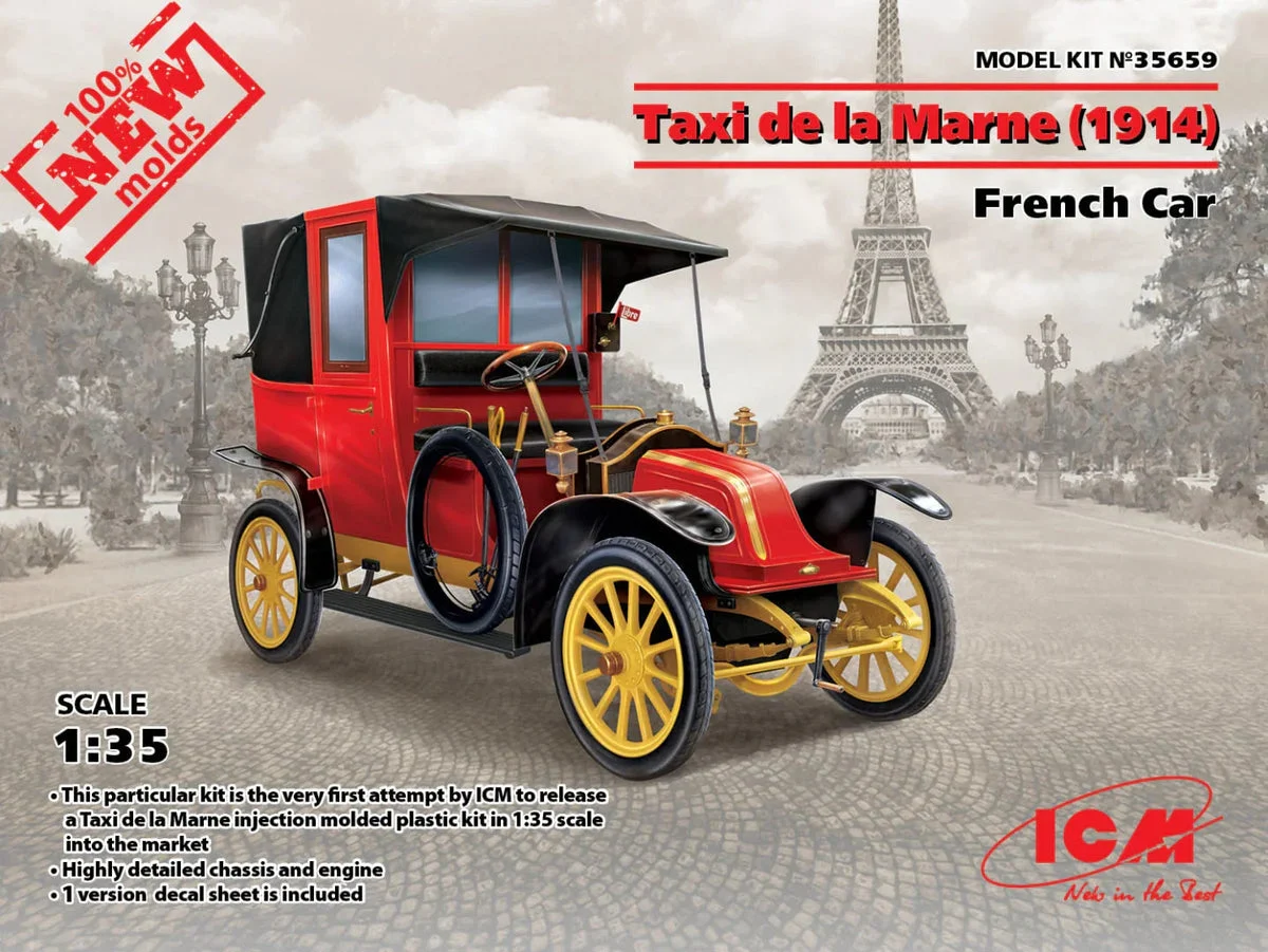 1/35 ICM Taxi de la Marne (1914) French Car 35659