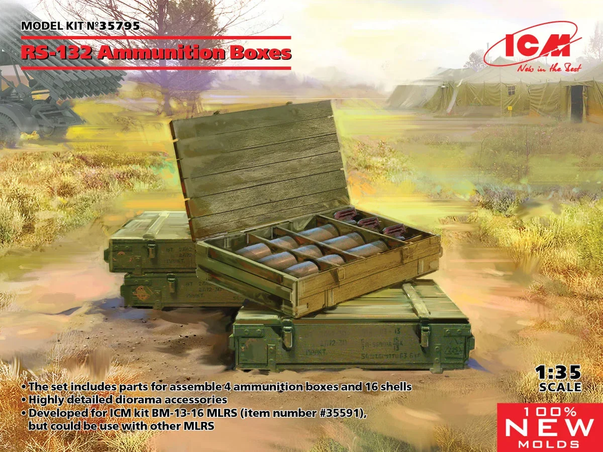 1/35 ICM RS-132 Ammunition Boxes 35795
