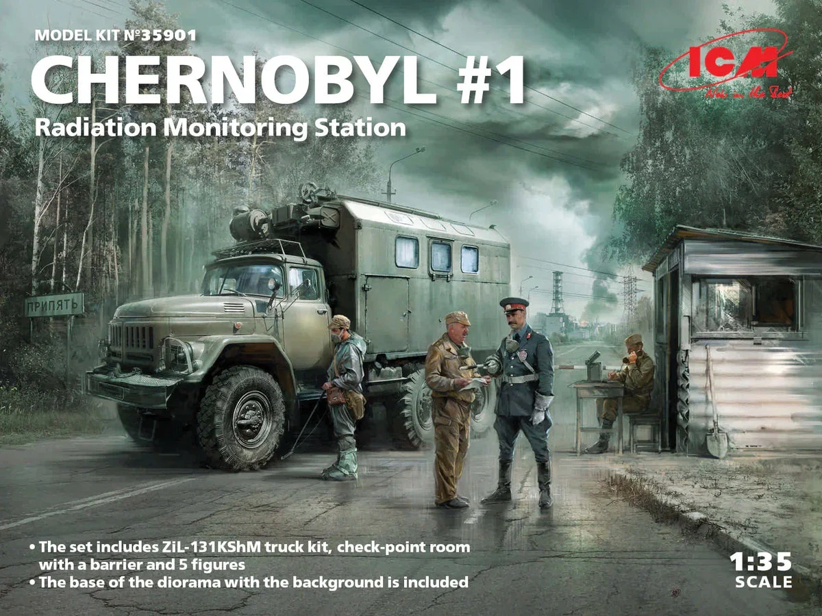 1/35 ICM Chernobyl #1 Radiation Monitoring Station 35901