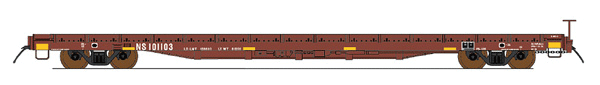 Intermountain HO Scale Norfolk Southern 60' Wood Deck Flat Car NS #101112 - 46419-04