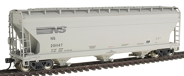 Intermountain HO Scale ACF 4650 cuft 3 Bay Hopper Norfolk Southern NS #251141 - 47053-18