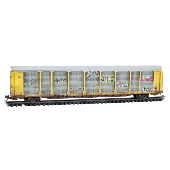 Micro Trains Line N Scale TTX 89' Tri-Level Autorack TTGX #851005