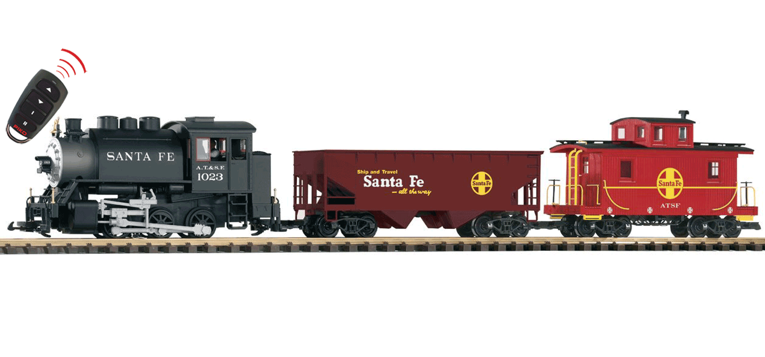Piko 38108 Santa Fe (SF) Freight R/C Starter Set (G-Scale)