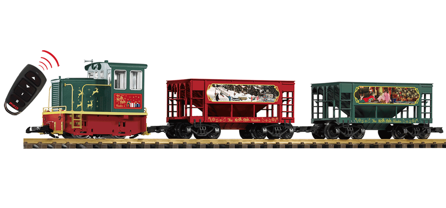 Piko 38152 North Pole Hauler GE 25-Ton Starter Set (G-Scale)