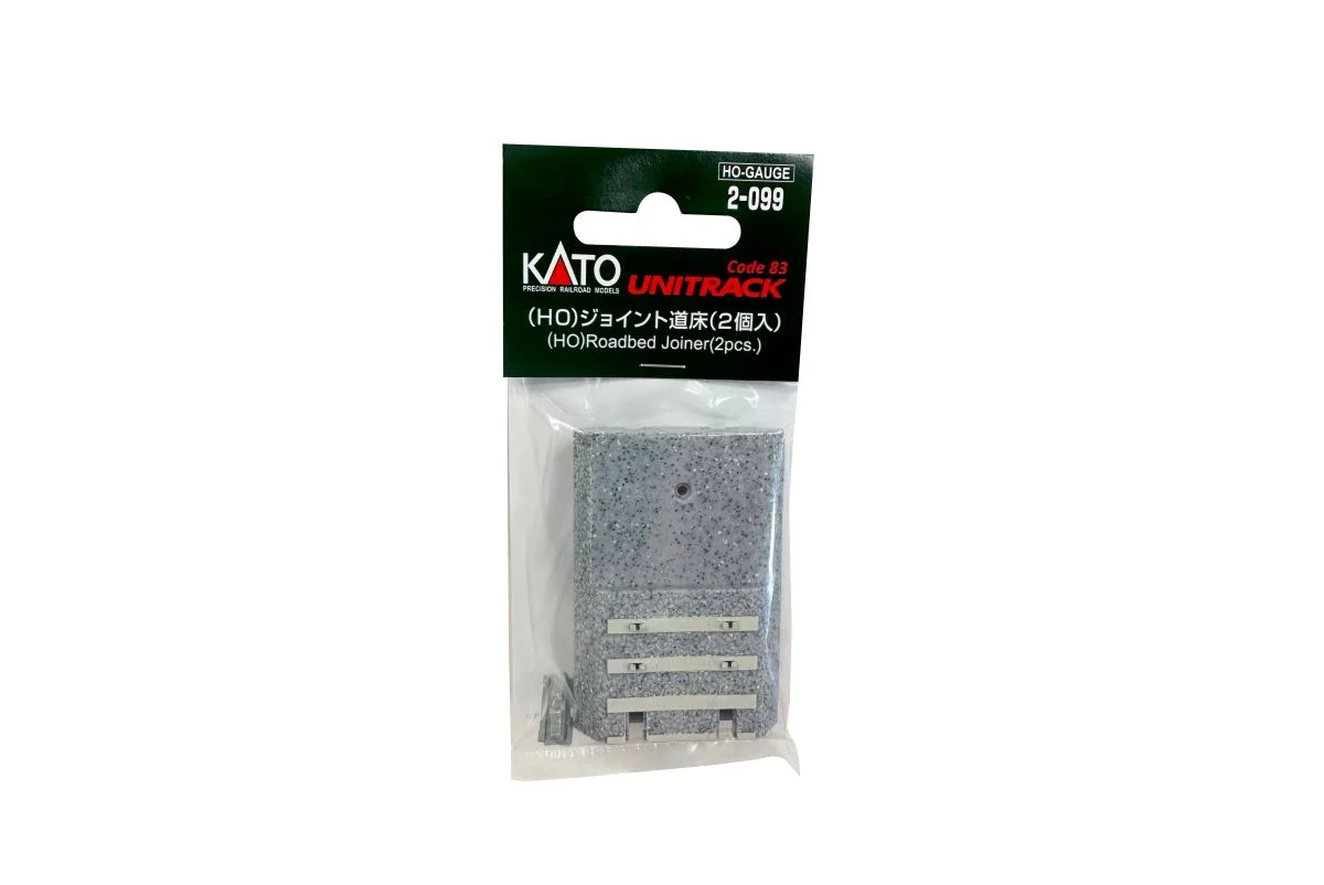 Kato HO Scale Roadbed Joiners 2pcs for Unitrack & Conventional Track - KAT2099