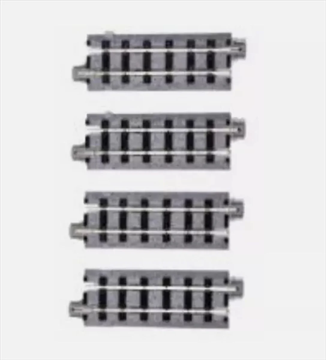 Kato Unitrack HOn30 Narrow Gauge Straight Track 62mm (2-7/16") – 4 Piece Modular Roadbed Section Set - KAT52140