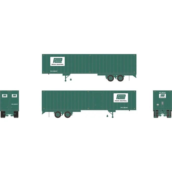 Rapido HO Penn Central 40' Fruehauf Exterior-Post Volume Van #201247