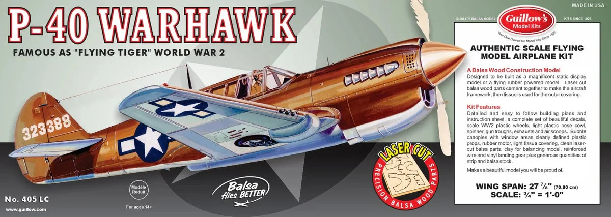 Guillows Kits P-40 Warhawk